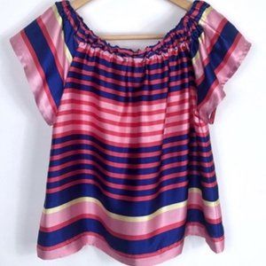 Rocks & Indigo off shoulder stripe blouse s